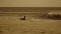 The Journey Begins
An unknown surfer walks to the water