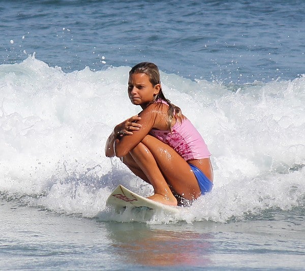 Waiting for Waves...
Aloha Lopez - Age 12 - Board 5'2