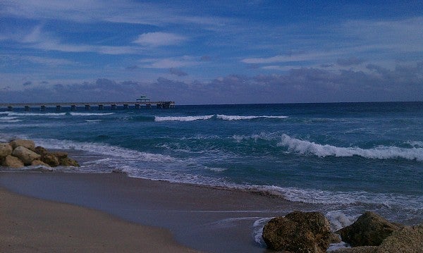 Deerfield Beach Florida. South Florida, Empty Wave photo