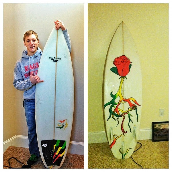 Handshaped and custom painted by Britton Deets
Handshaped