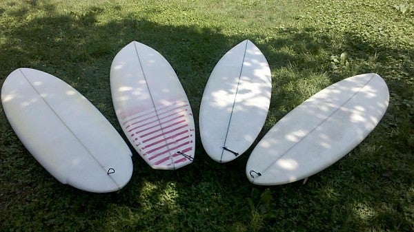 hand shaped backyard boards last summer
built some