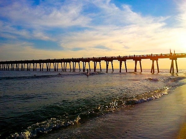 Pensacola Pier. Florida Panhandle, Surfing photo