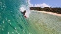 Perfect Sandbar
A body boarder rides a perfect sandbar