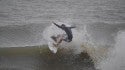 William Davis surfing the Washout, Folly Beach