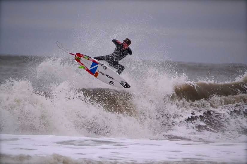 Will Davis surfing Folly Beach. South Carolina, Surfing photo