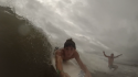 A fun September day bobodyboarding
Thigh-Stomach high