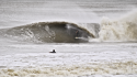 Hurricane Irene Surf
Sam Hammer geting spat out after