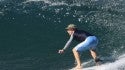 Surfing at Playa Guiones, Nosara, CR