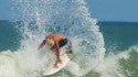 Owen Moffet surf  the Florence swell. 