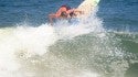 Jake Brinn getting above the lip on a set wave
