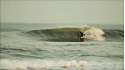 Kevin DeWald finding a green bowl just as the sun sets.