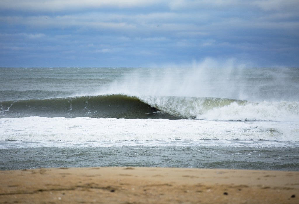 Raven Lundy barrel make. Virginia Beach / OBX, Surfing photo
