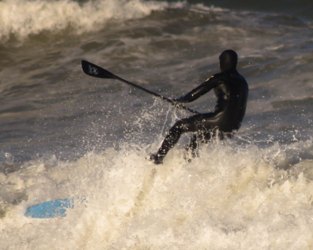 SUP on Nauset Beach, Orleans, MA 3/29/2015