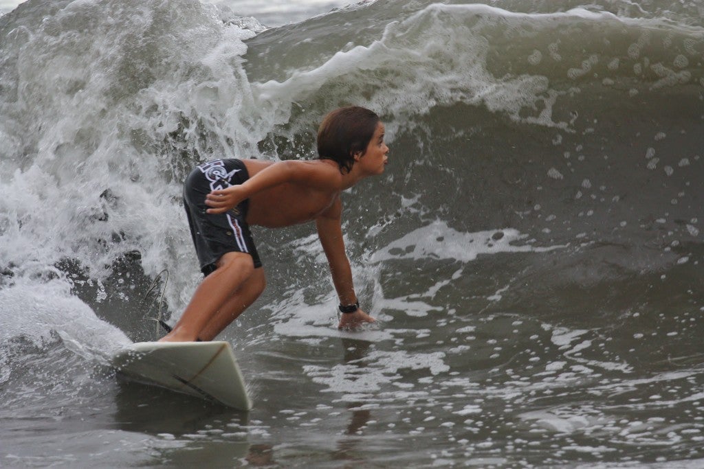 Sean Michael Dunn 9 yrs old. Costa Rica, surfing photo