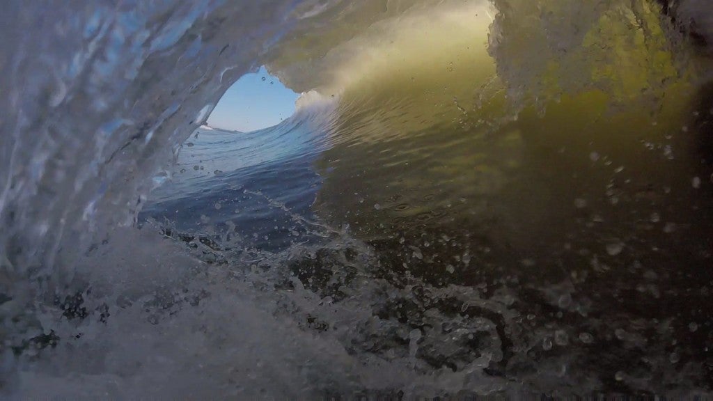Small tubes rolling through in Carolina Beach, NC on