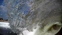 Blue sky barrel. New Jersey, surfing photo