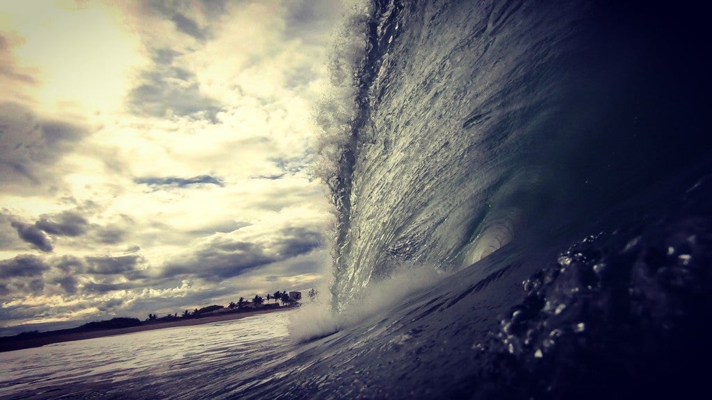 Olas en Mazatlán . Mainland Mex South, Empty Wave photo
