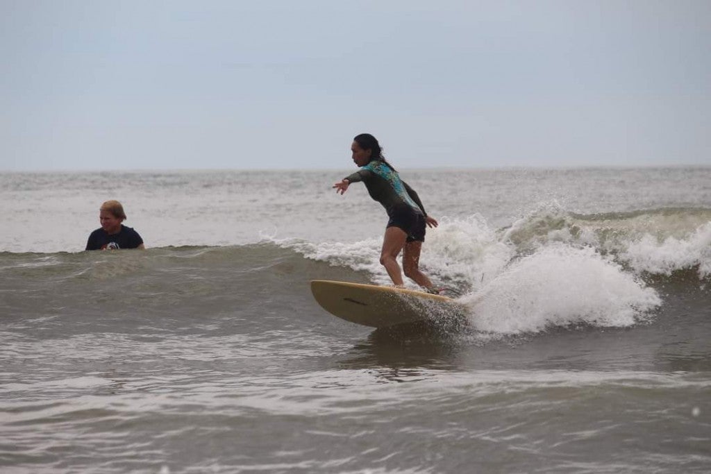 Darlene Rhode at Dunes Club. South Carolina, surfing photo