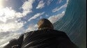 Boogie bottom turn - GoPro3+ . Washington, surfing photo