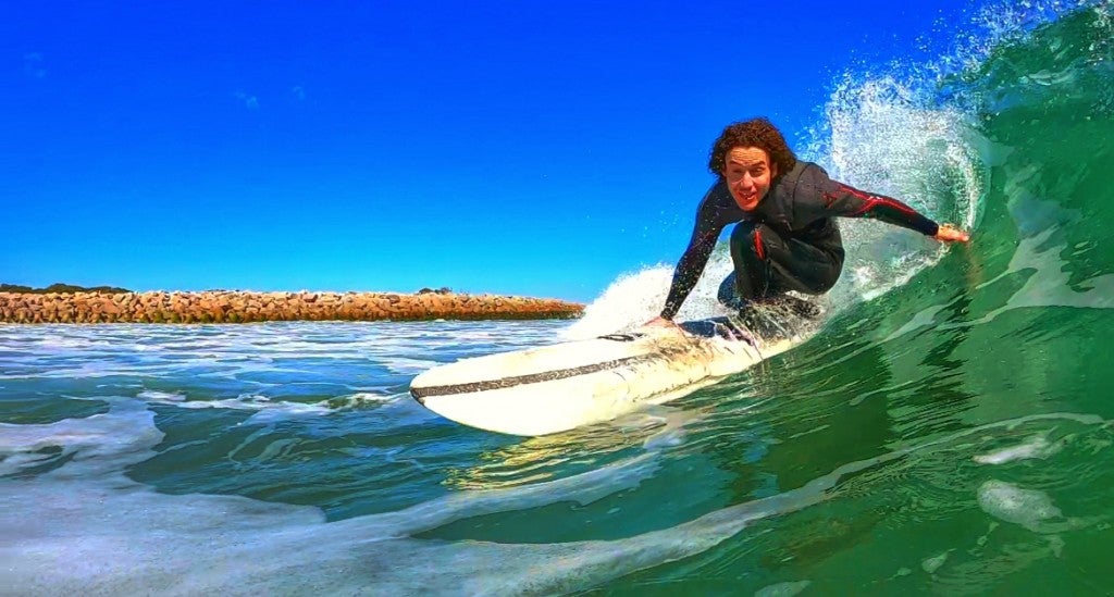 â€œJersey Benâ€ hitting a clean left on a