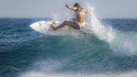 Amazing surfer girl at the Secret Spot in Isabela PR