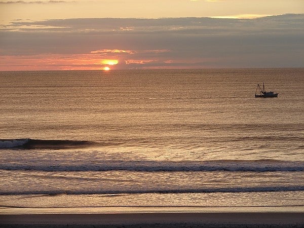 Morning surf. New Jersey, Scenic photo