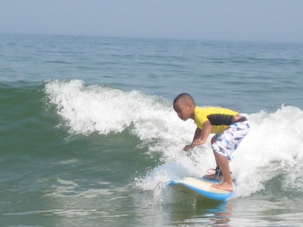 My 7 Year Old Ripping Ocnj. New Jersey, Surfing photo