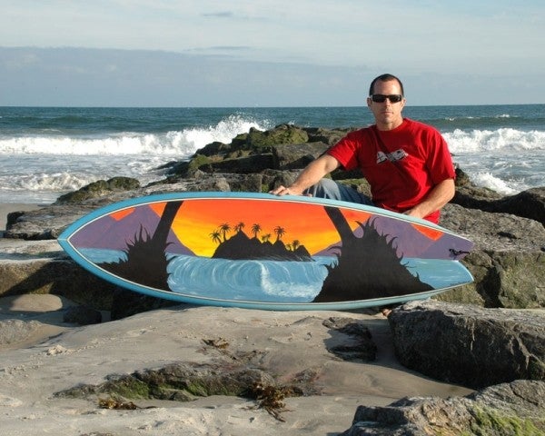 Surfboard Art - Long Beach
I just finished painting