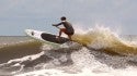 Tropical Storm Bertha Surfing - The Washout, Folly Beach, SC