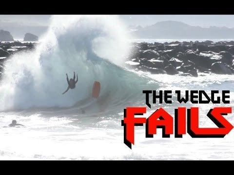 The Wedge Wipeout Fail Compilation 2015 Surfing Videos