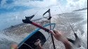 Folly Beach Kitesurfing - August NE and Waves -  GoPro & SoloShot