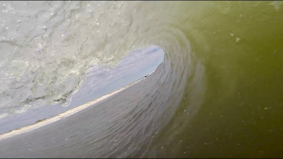 Surfing Clean New York Barrels