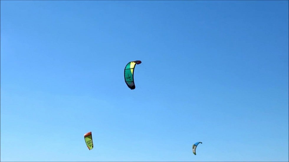 Flying (KiteSurfing Sandy Hook, NJ)