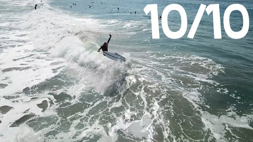 10/10 BLACK'S BEACH SURFING