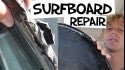 FIXING my LUNCHTRAY SURFBOARD