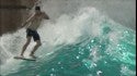 Blowing the tail on a Hayden Shapes Hypto Krypto at Typhoon Lagoon wave pool