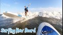 Surfing After Hurricane Isaias: Small Clean Lines on a NEW BOARD (New York)